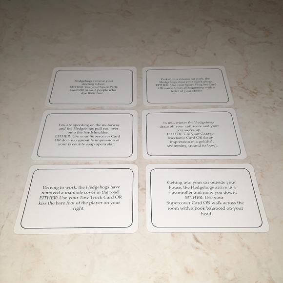 Hedgehogs Revenge Vintage Game Replacement Piece Cards - Picture 6 of 16